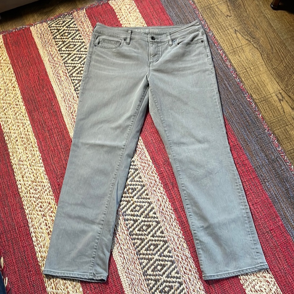 Lands’ End Gray Jeans/Denim Pants * Sz 14P